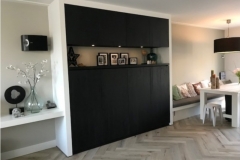 Wandkast Rob (zwart fineer met ledspots)